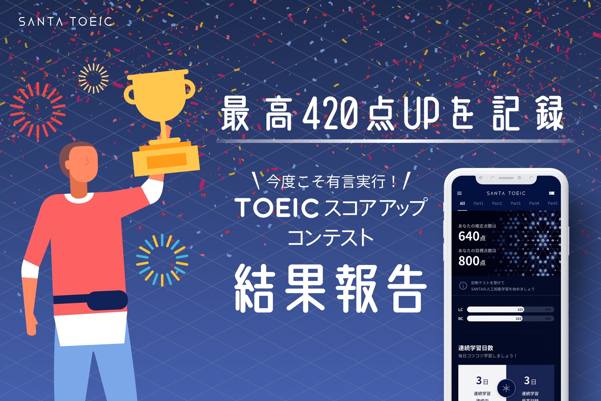 Toeic480点 875点アップの秘訣はsanta Toeicの ゲーム感覚 Langoo English Blog